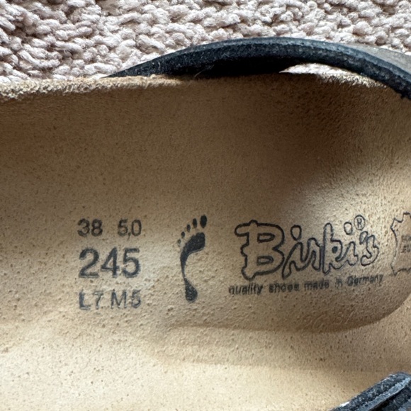 Birkenstock Birkis Metallic Bronze Crossover Straps. Snakeskin look. Size 38 - Picture 2 of 14